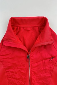 訂製紅色純色風褸外套      設計多袋風褸外套設計    運動夾克    運動修身    風褸外套供應商     戶外運動    J1010 細節-5